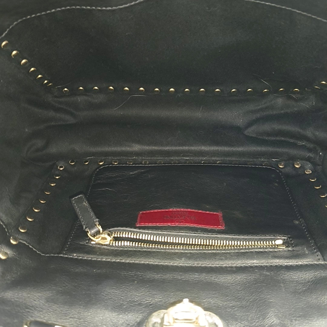 Calfskin Shoulder Bag Black