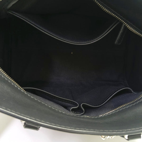 Leather Shoulder Bag Small Black