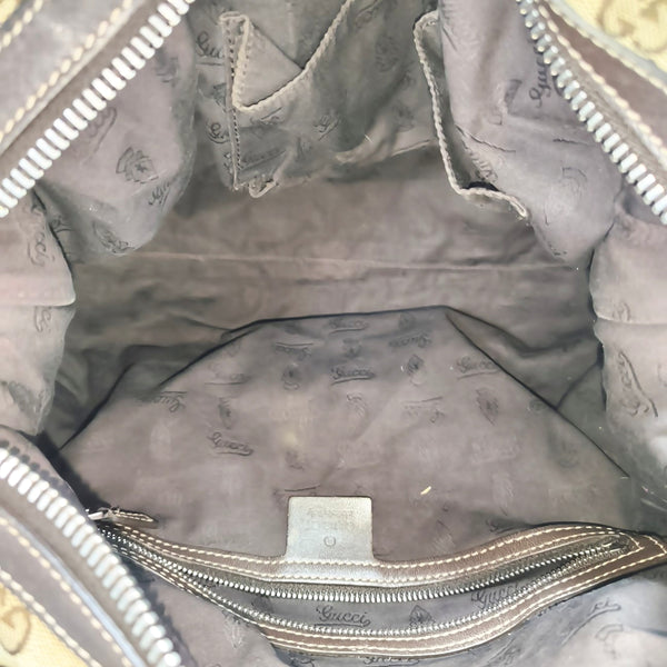 Monogram Canvas Top Handle Bag Beige