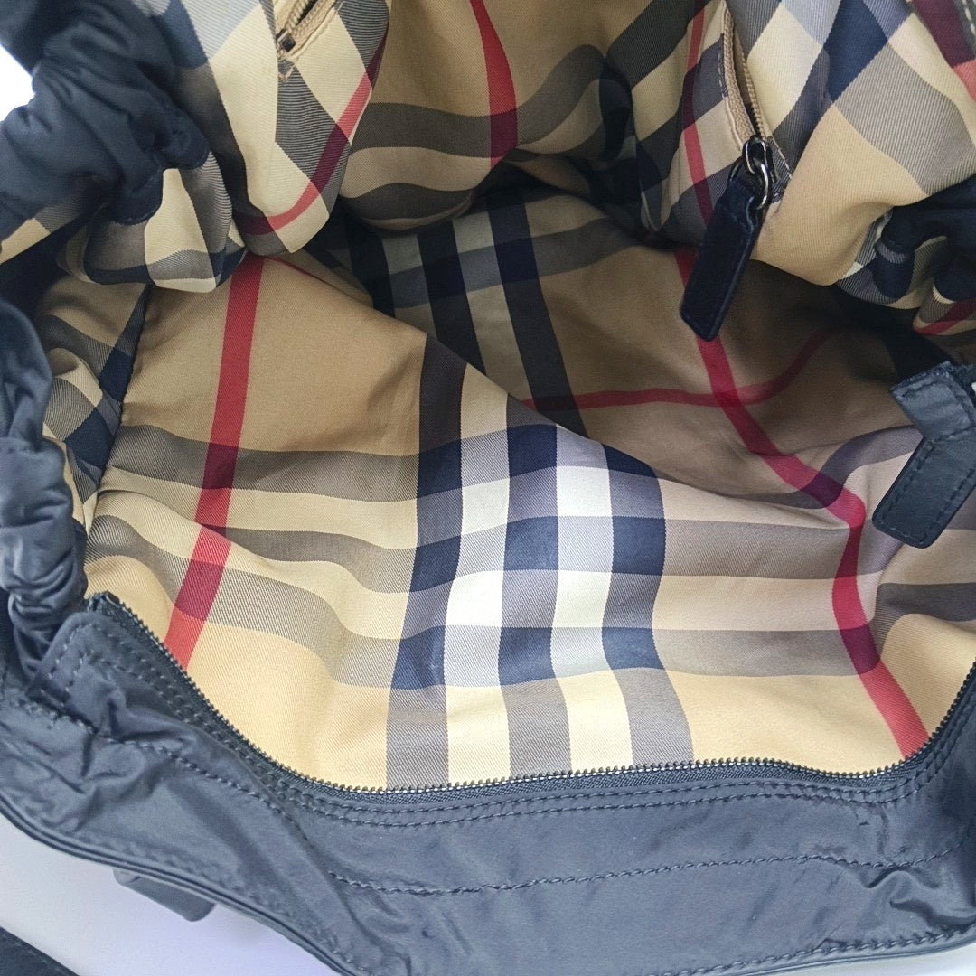 Nylon Top Handle Bag Black