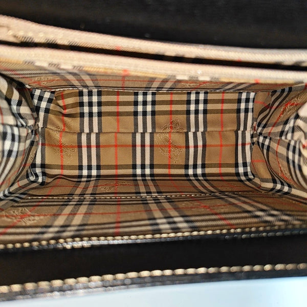 Calfskin Top Handle Bag Black