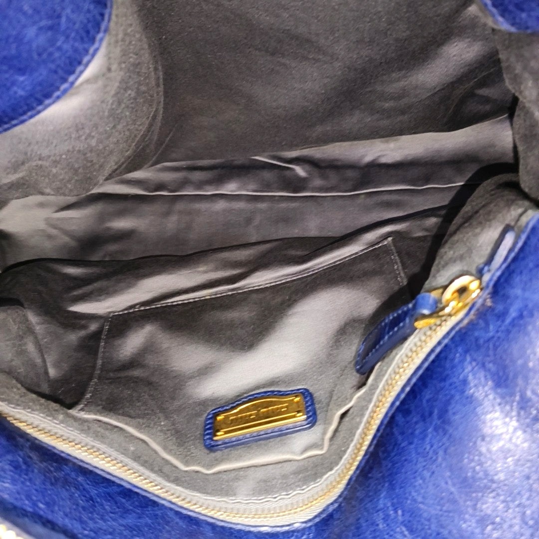 Bow Calfskin Blue