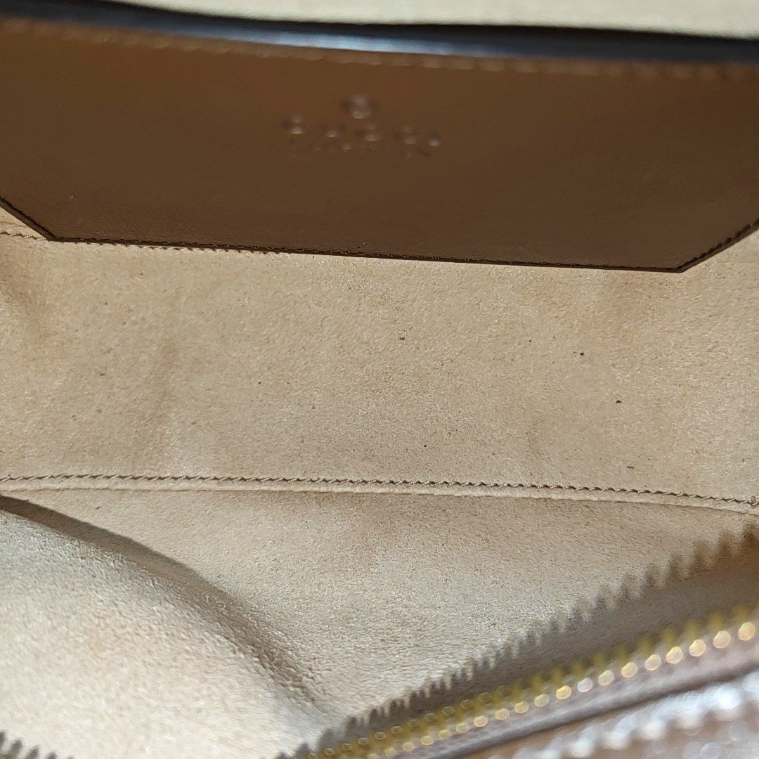 Horsebit 1955 Small Monogram Coated Canvas Beige