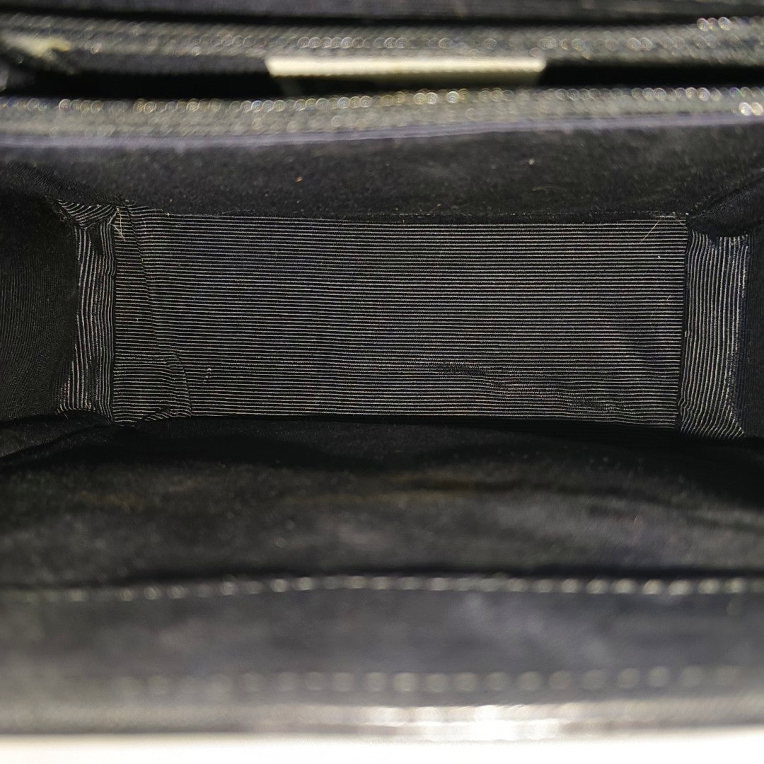 Calfskin Shoulder Bag Black