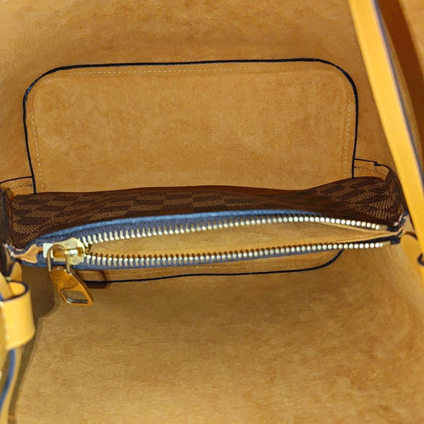 NÉONOÉ MM Damier Ebene Coated Canvas Brown