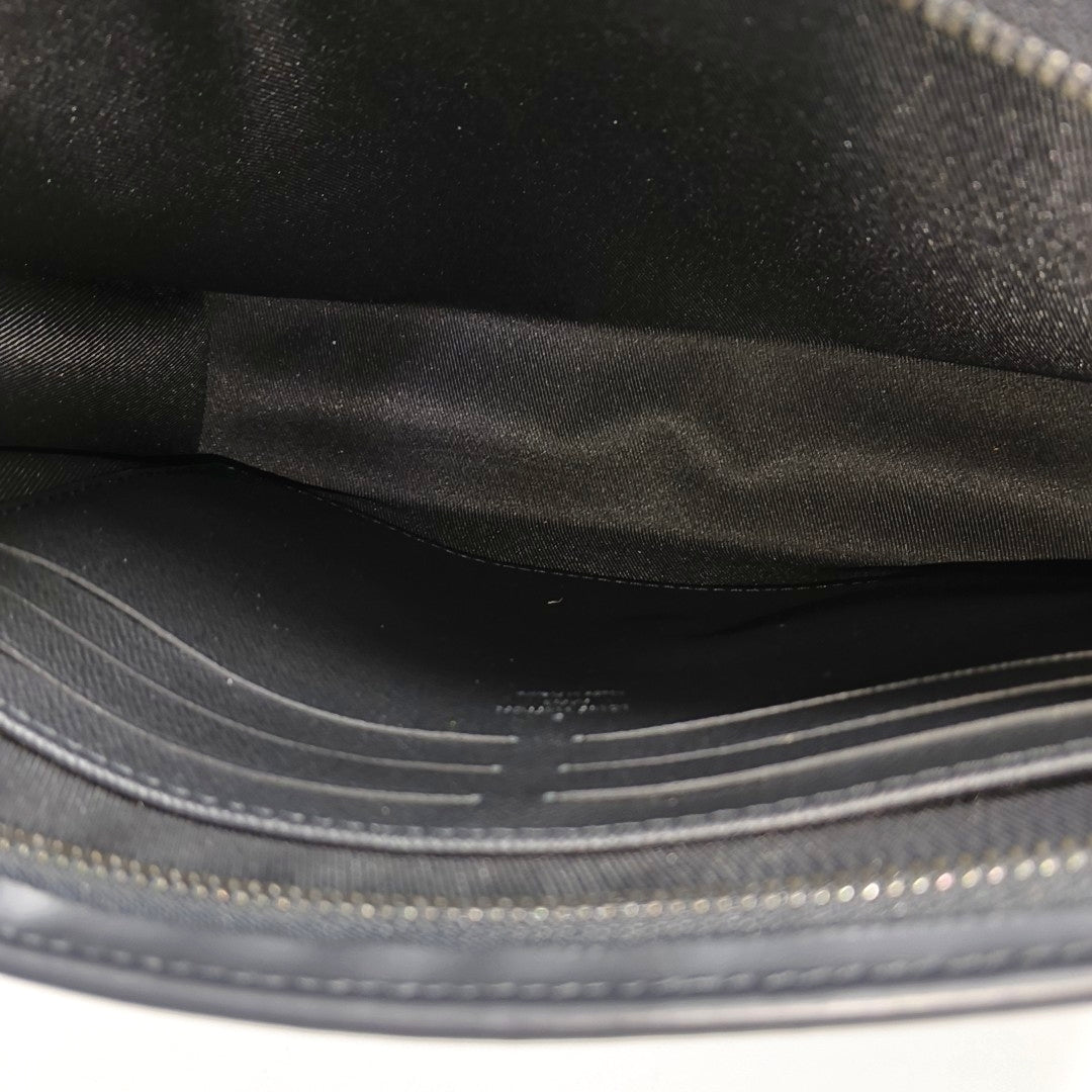 Pochette Voyag MM Monogram Coated Canvas Black