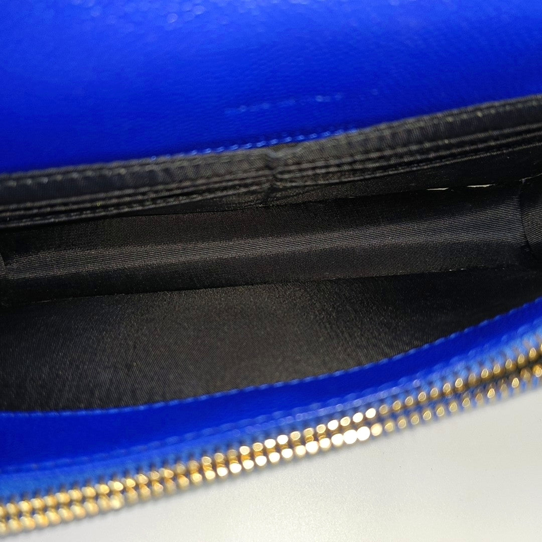 MONOGRAM WOC Chevron Calfskin Blue