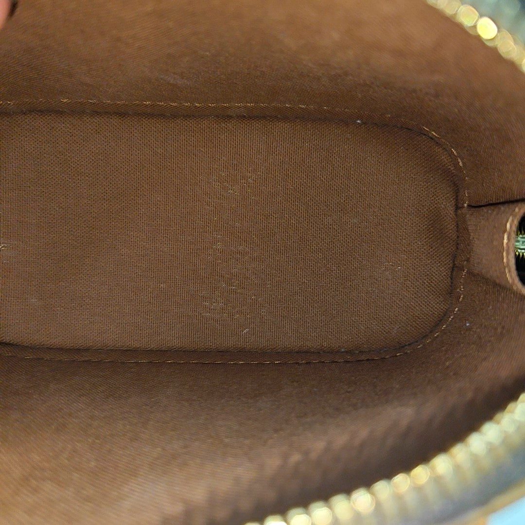 ALMA PM Monogram Coated Canvas Brown