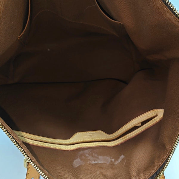 PALERMO GM Monogram Coated Canvas Brown