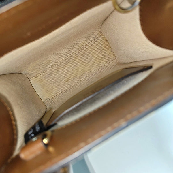 Retro Mini Monogram Coated Canvas Beige