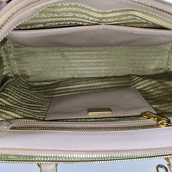 Galleria Extra Large Saffiano Calfskin Pink
