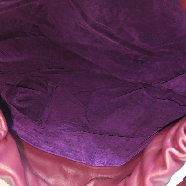 Calfskin Shoulder Bag Purple