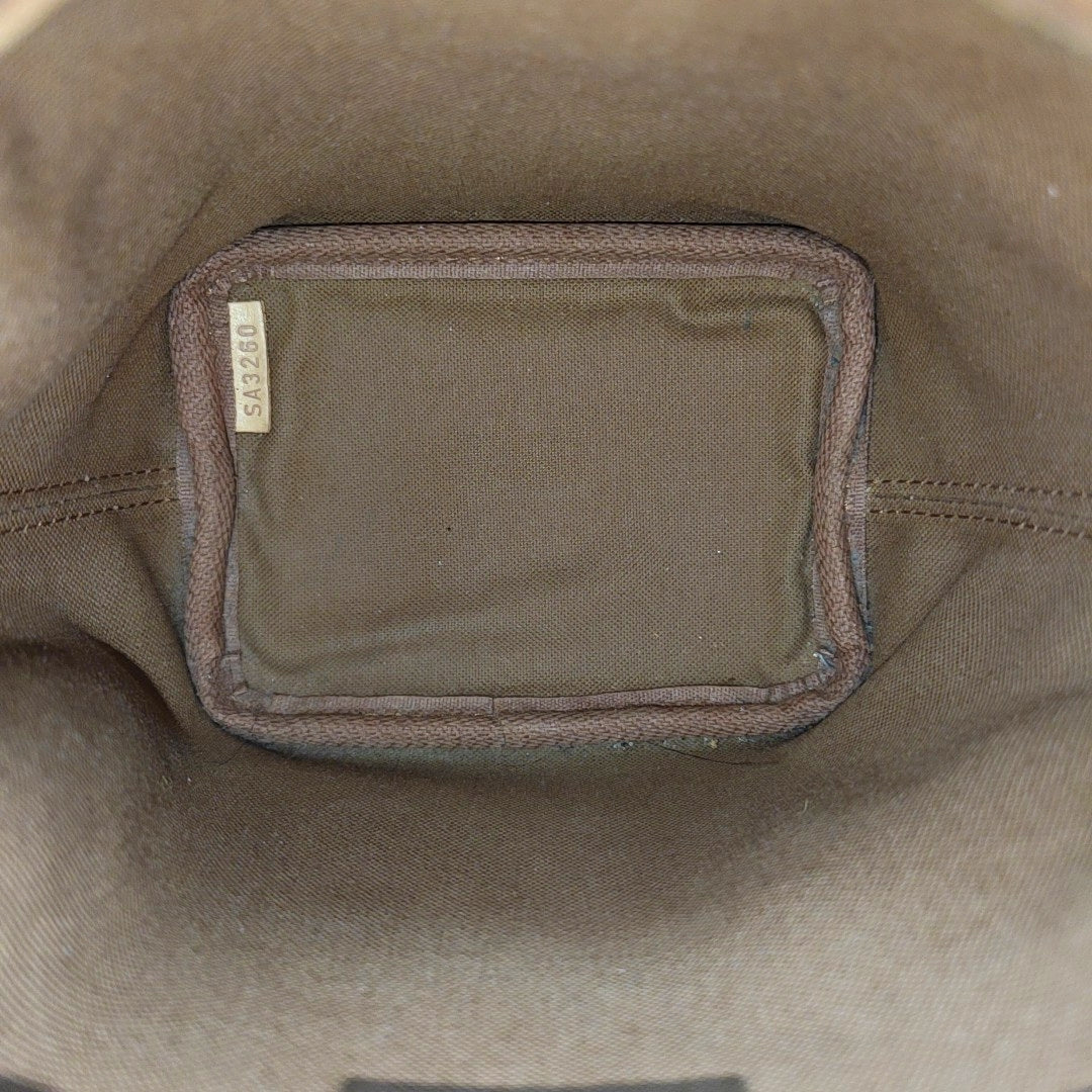 NÉONOÉ Nano Monogram Coated Canvas Brown