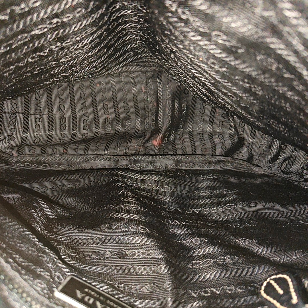 Leather Top Handle Bag Black