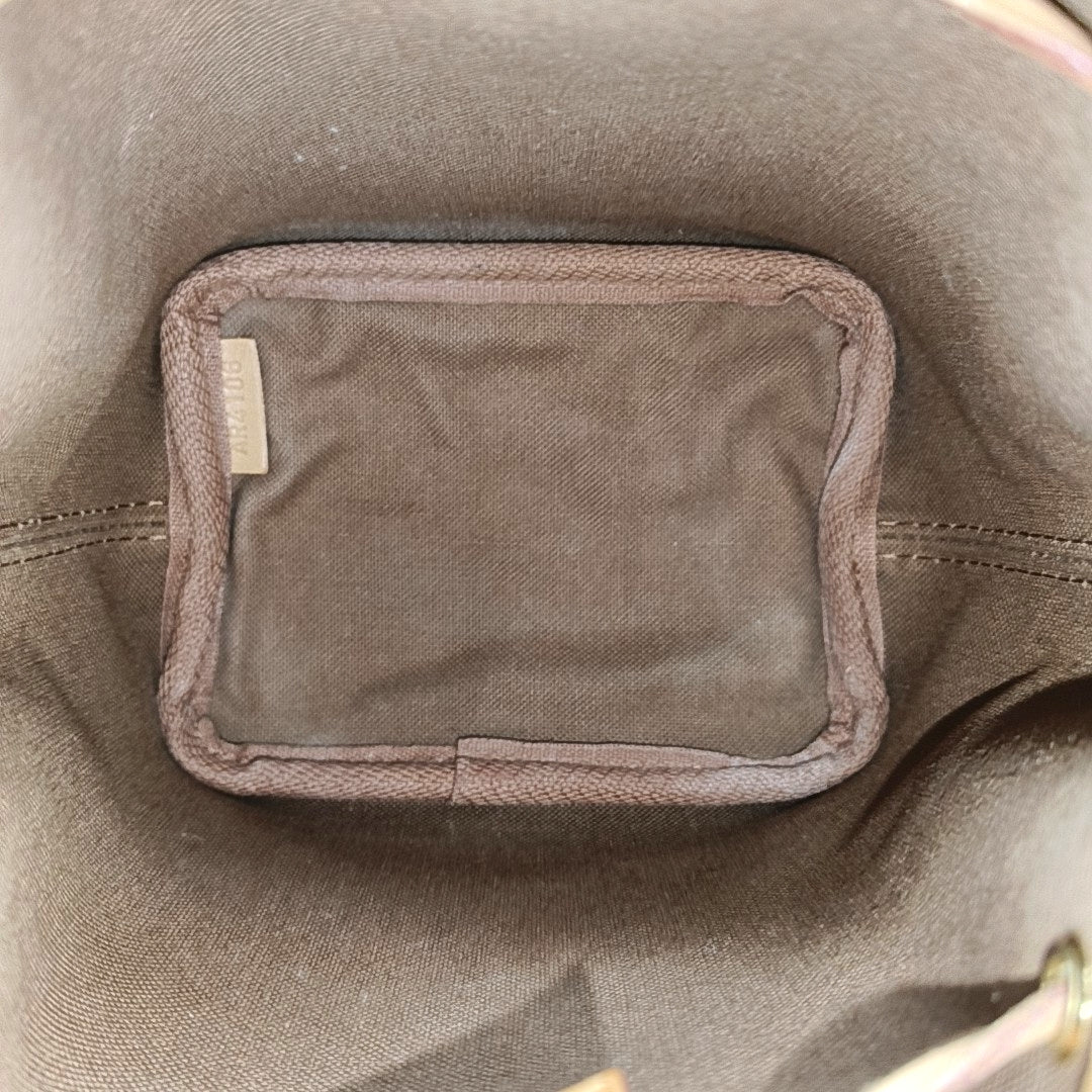 NÉONOÉ Nano Monogram Coated Canvas Brown