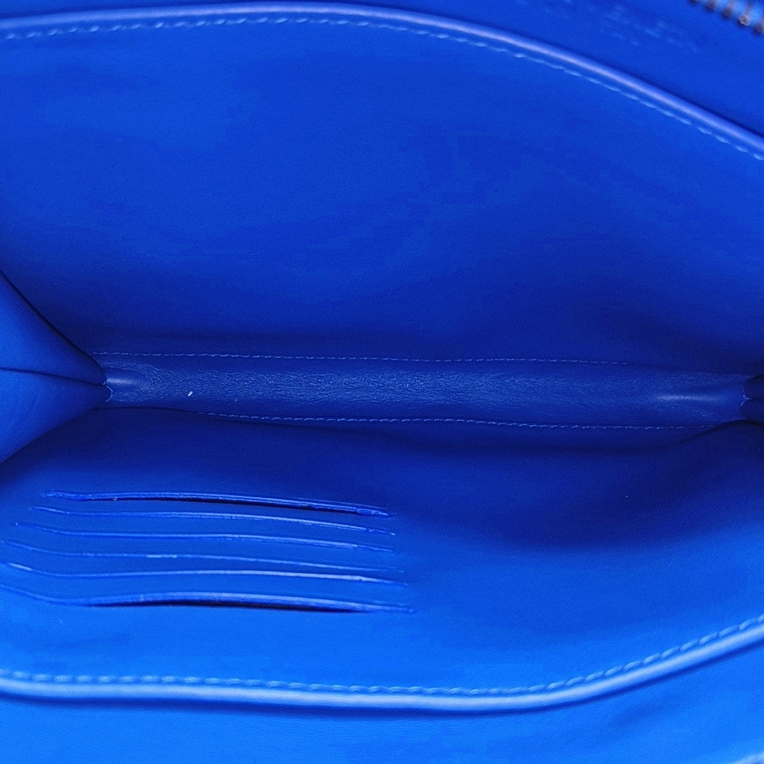 Calfskin Clutch Small Blue
