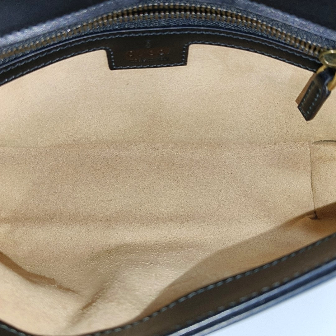 GG Marmont Medium Quilted Calfskin Black