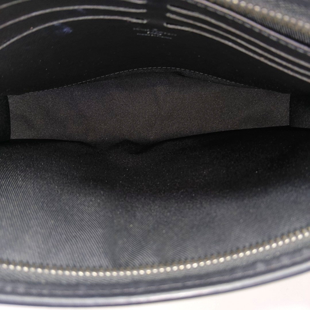 Pochette Voyag MM Monogram Coated Canvas Black