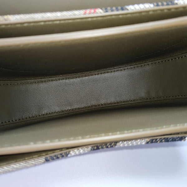 B Clip Small Fabric Brown
