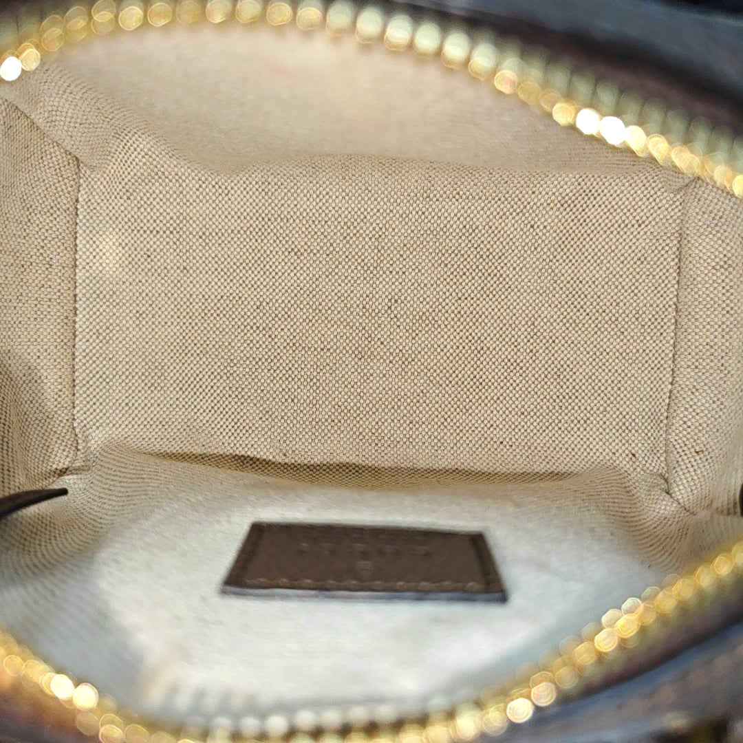 Ophidia Mini Monogram Coated Canvas Beige