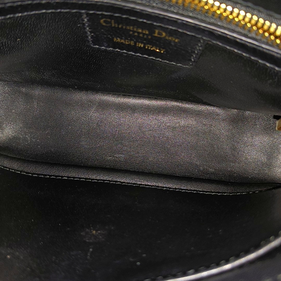 Dior Caro Small Cannage Calfskin Black