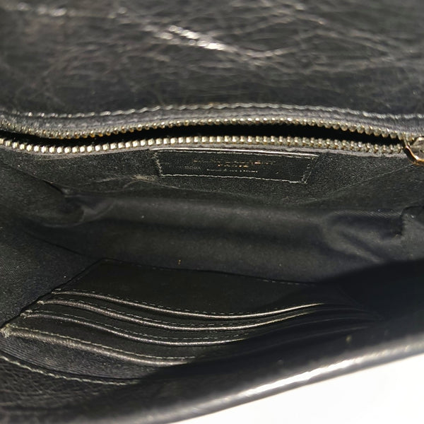 NIKI Mini Chevron Calfskin Black