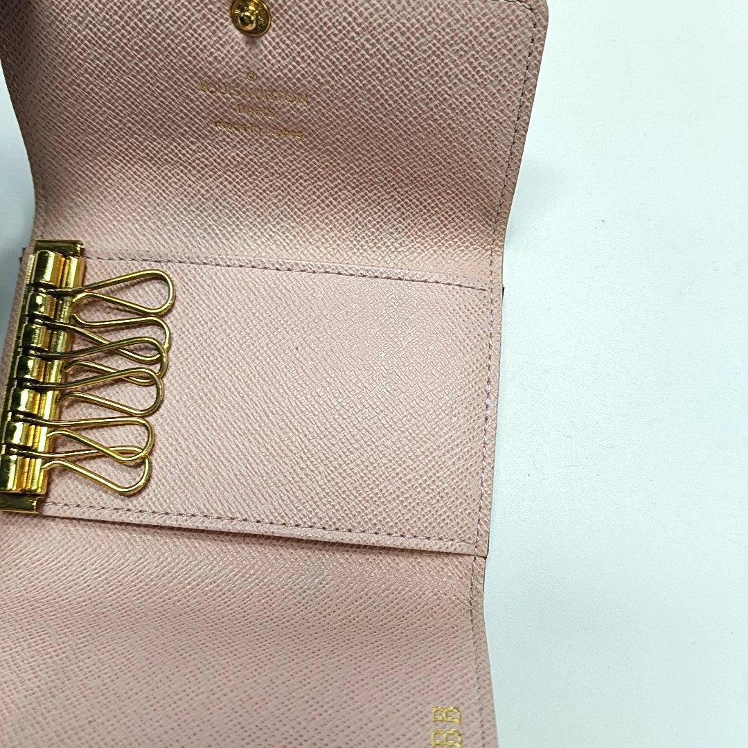 Monogram Coated Canvas Key Pouch Brown