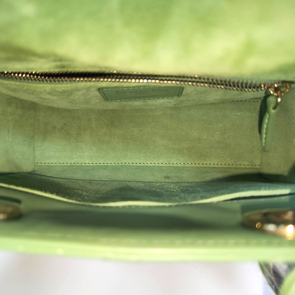 Lady Dior Small Cannage Lambskin Green