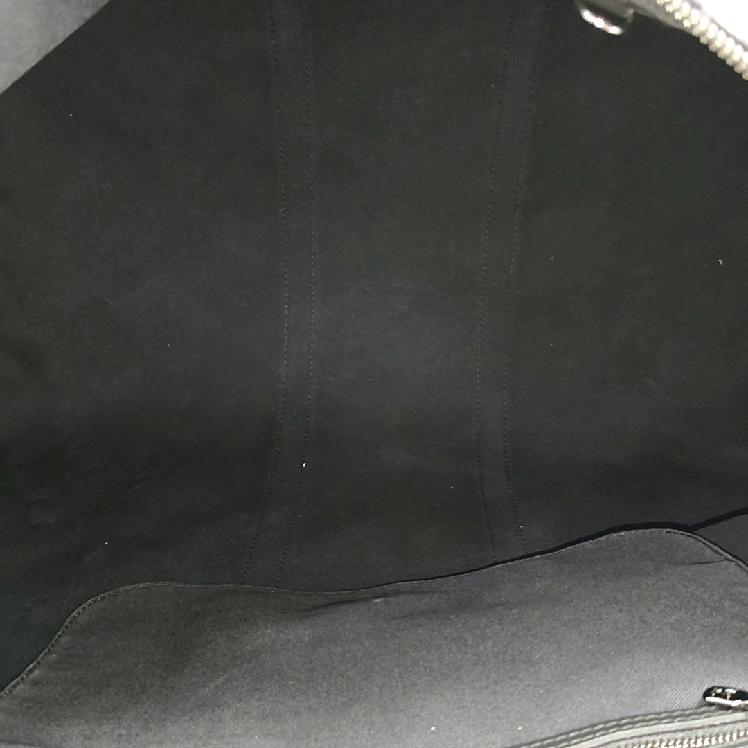 KEEPALL 55 Monogram Coated Canvas Black