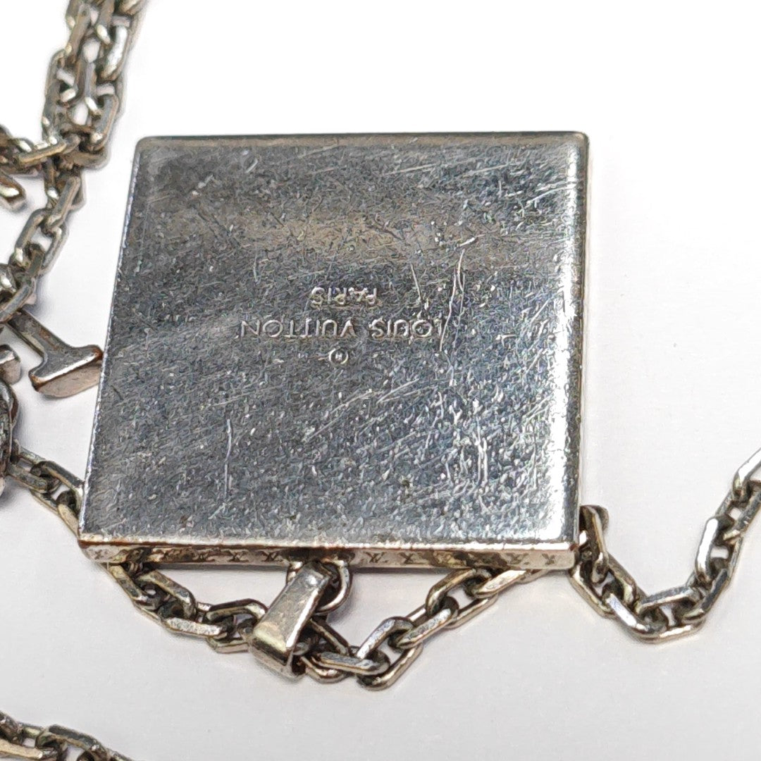 DANDY LV PLATE Metal Silver Necklace