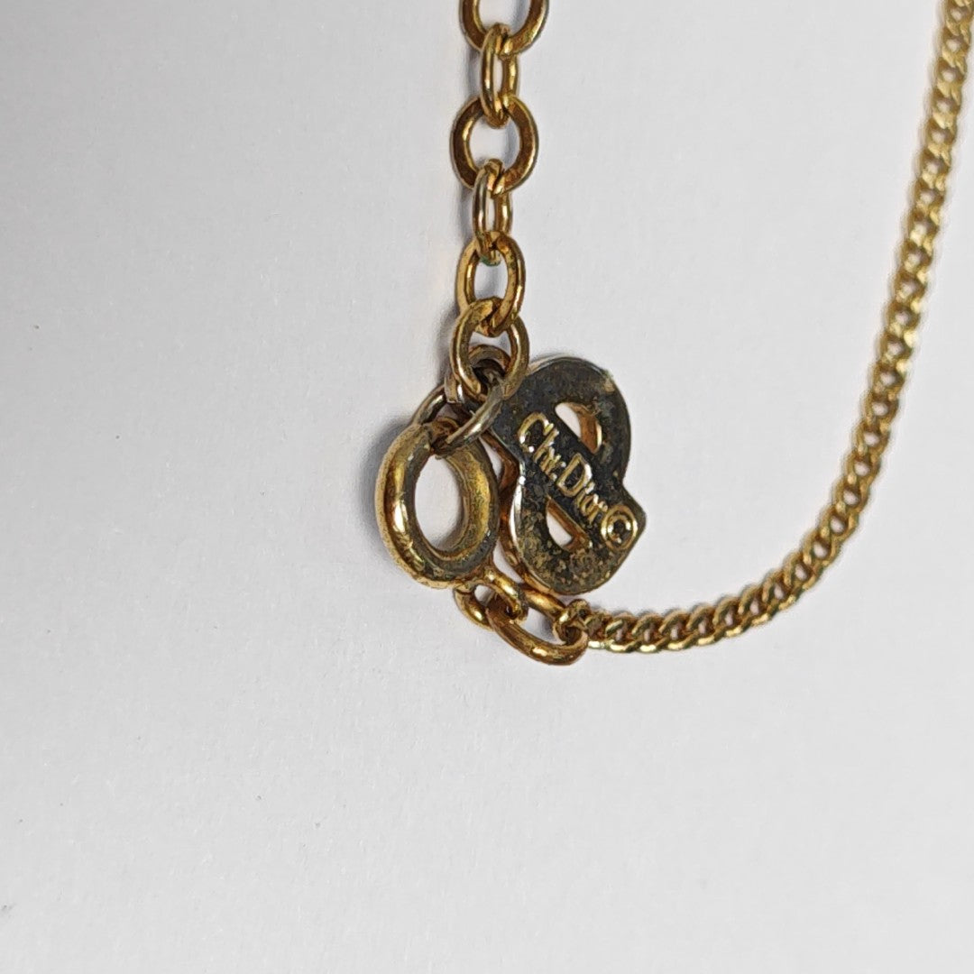 Petit CD Metal Gold Necklace