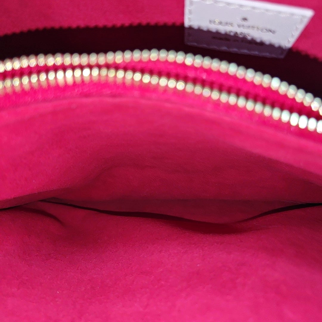 COUSSIN PM Monogram Lambskin Red