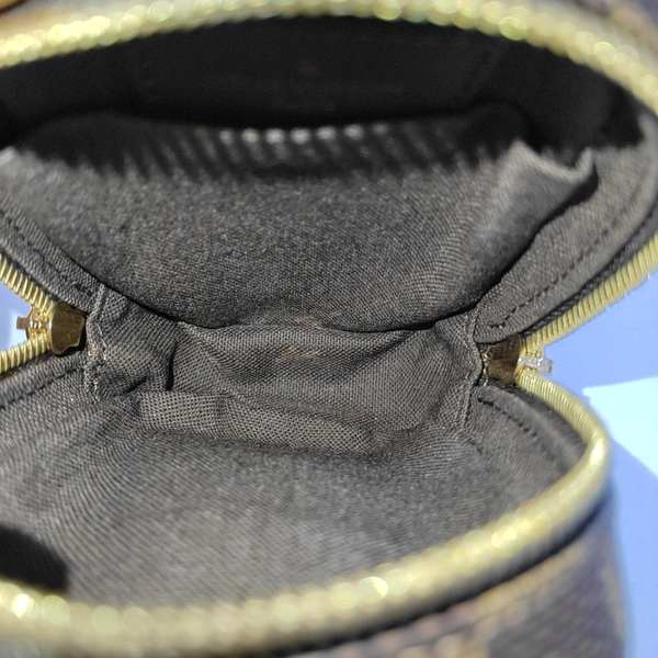 OKAPI Damier Ebene Coated Canvas Brown