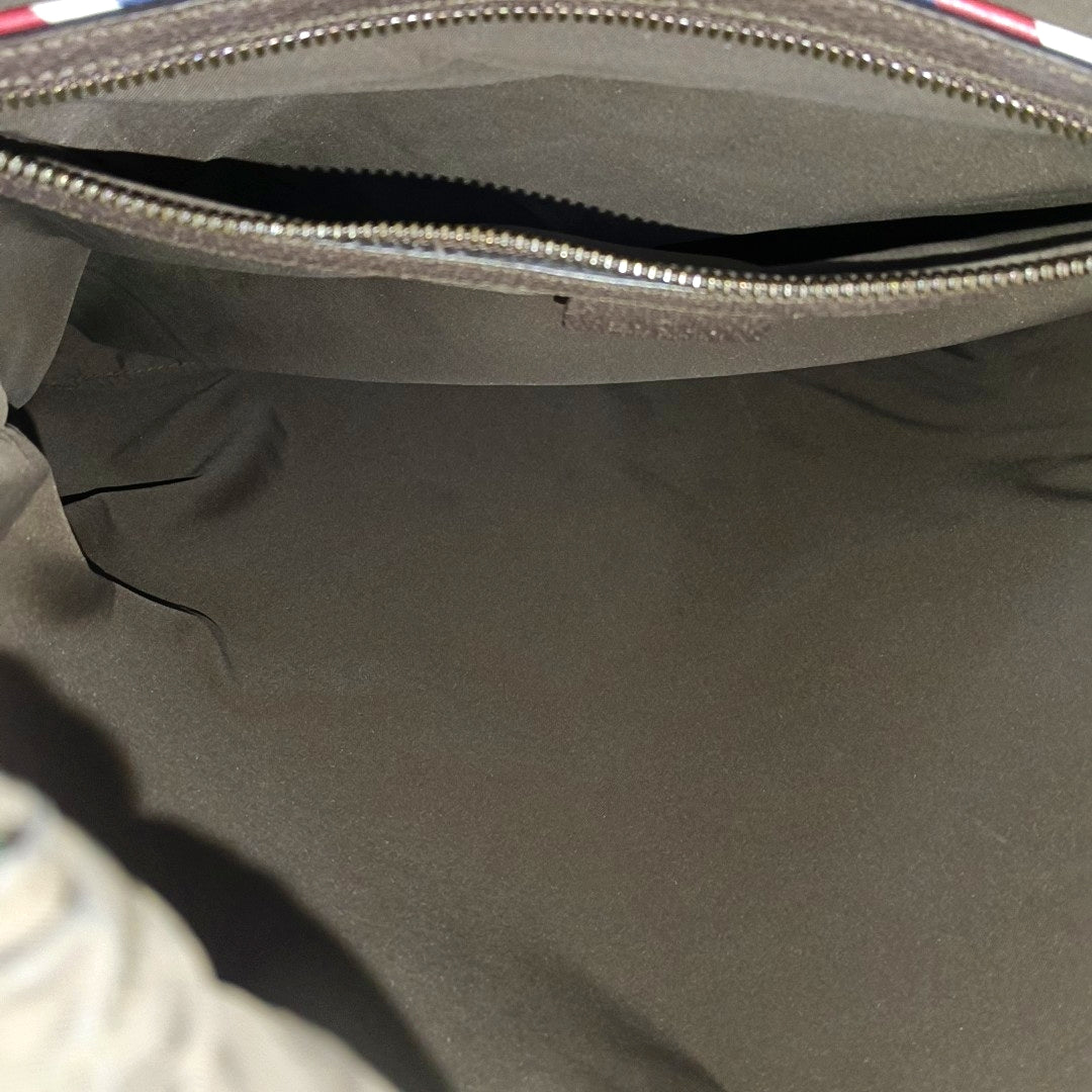 Monogram Coated Canvas Backpack Black