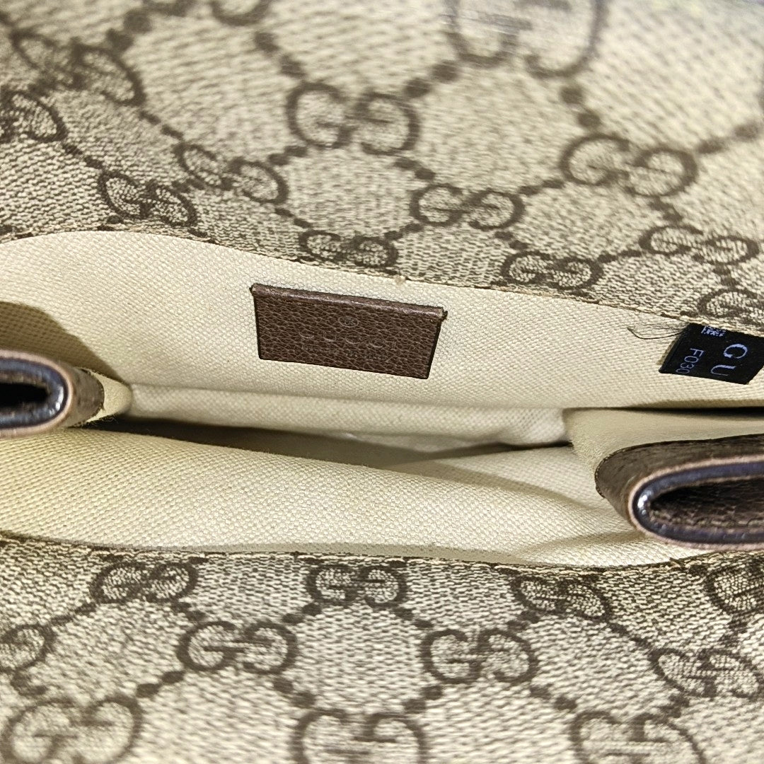 Neo Vintage Small Monogram Coated Canvas Beige