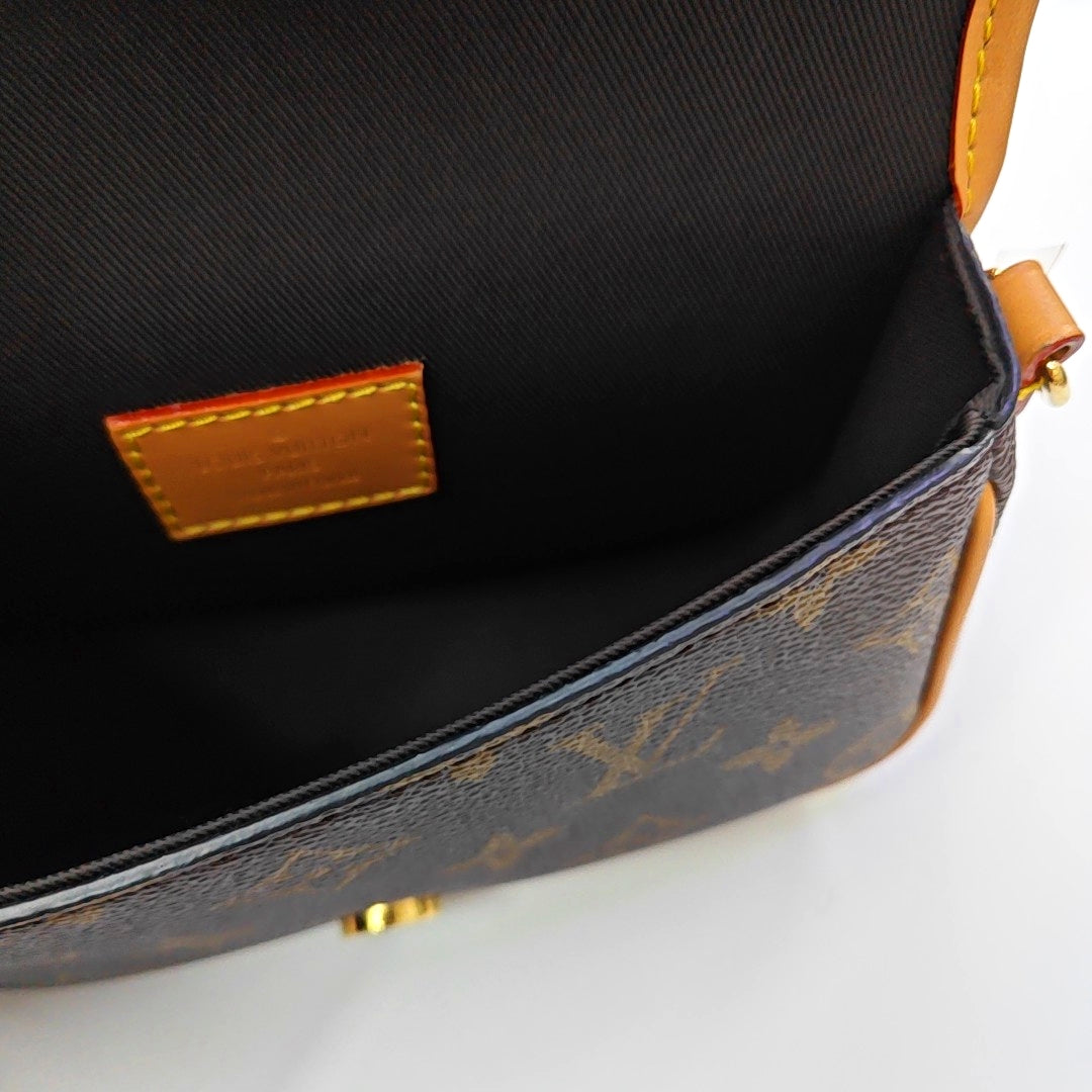 DIANE Nano Monogram Coated Canvas Brown