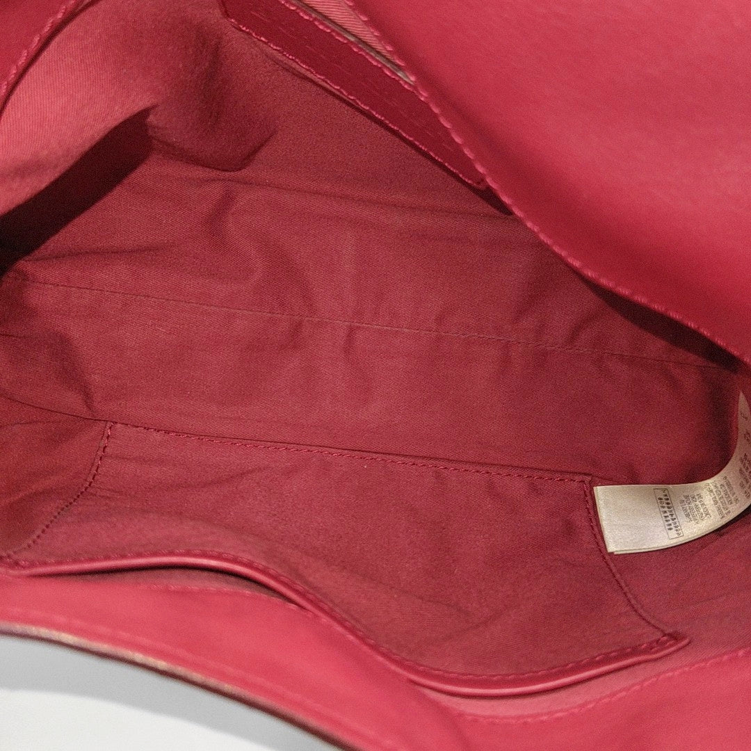 Coated Canvas Shoulder Bag Beige