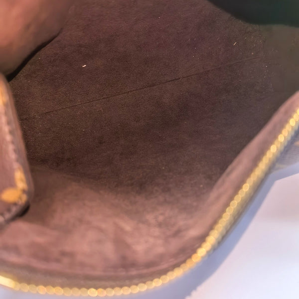 SIDE TRUNK MM Monogram Coated Canvas Brown