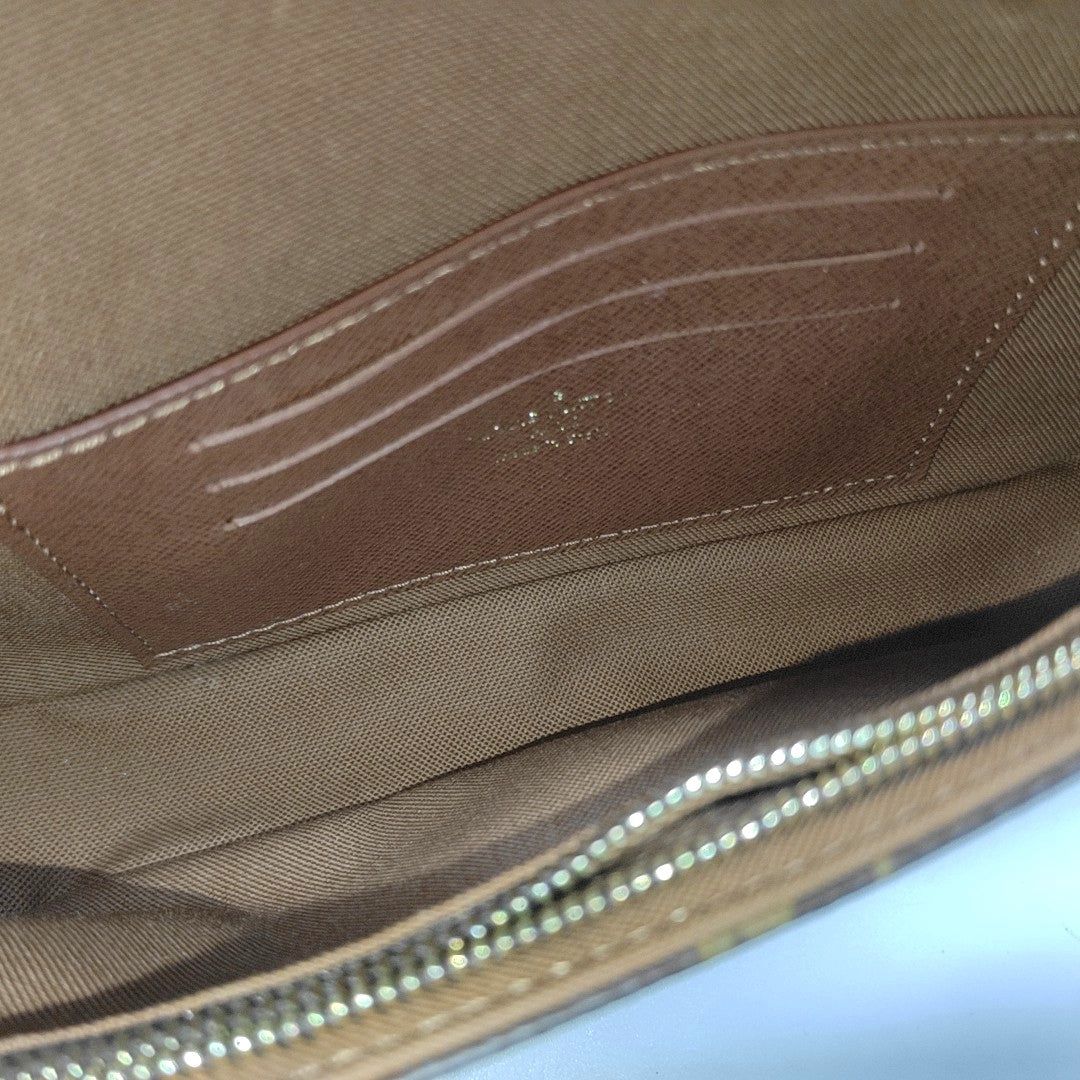 IVY Monogram Coated Canvas Brown
