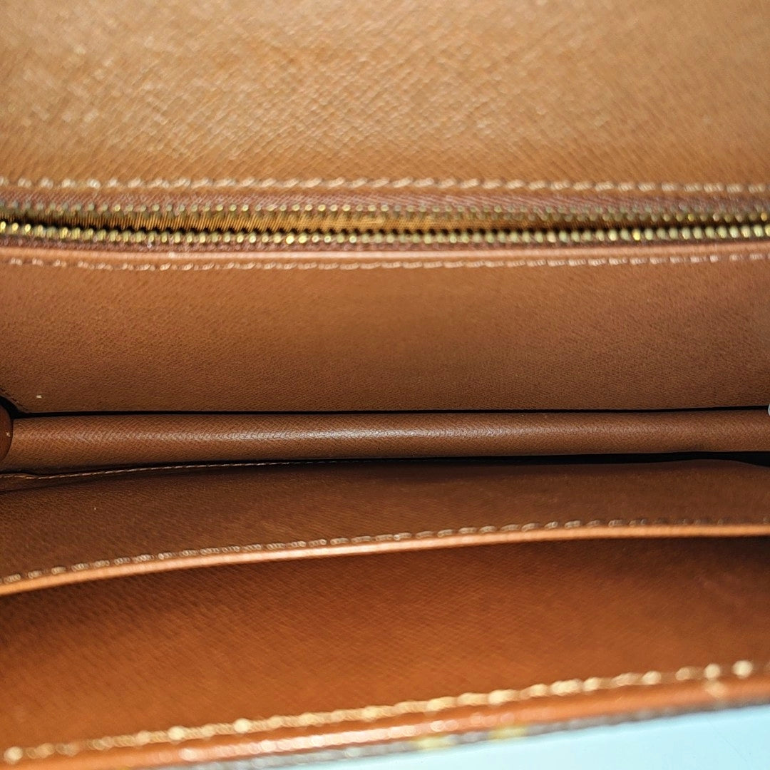 DAME GM Monogram Coated Canvas Brown