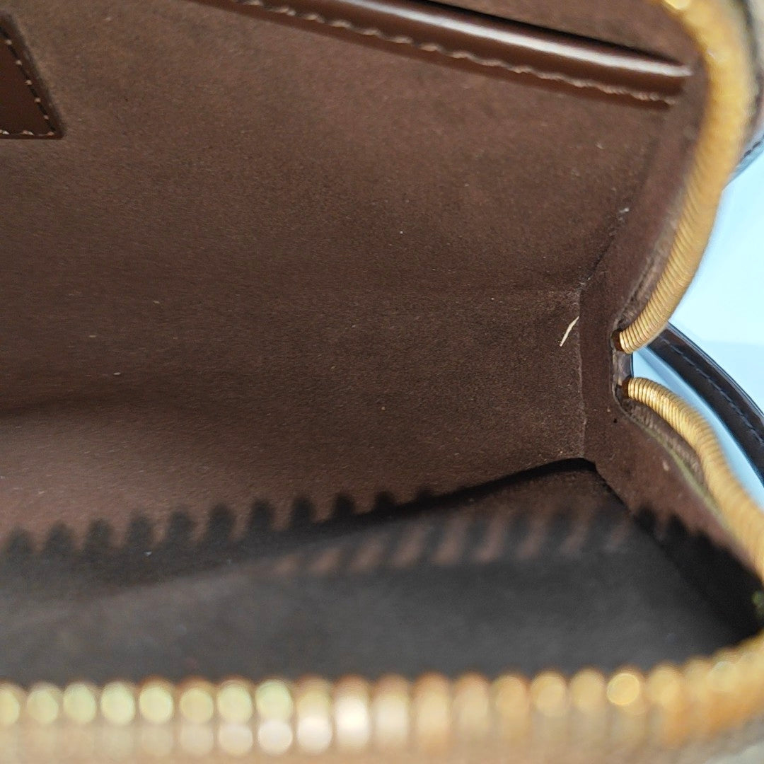 SAINT LOUIS Damier Ebene Coated Canvas Brown