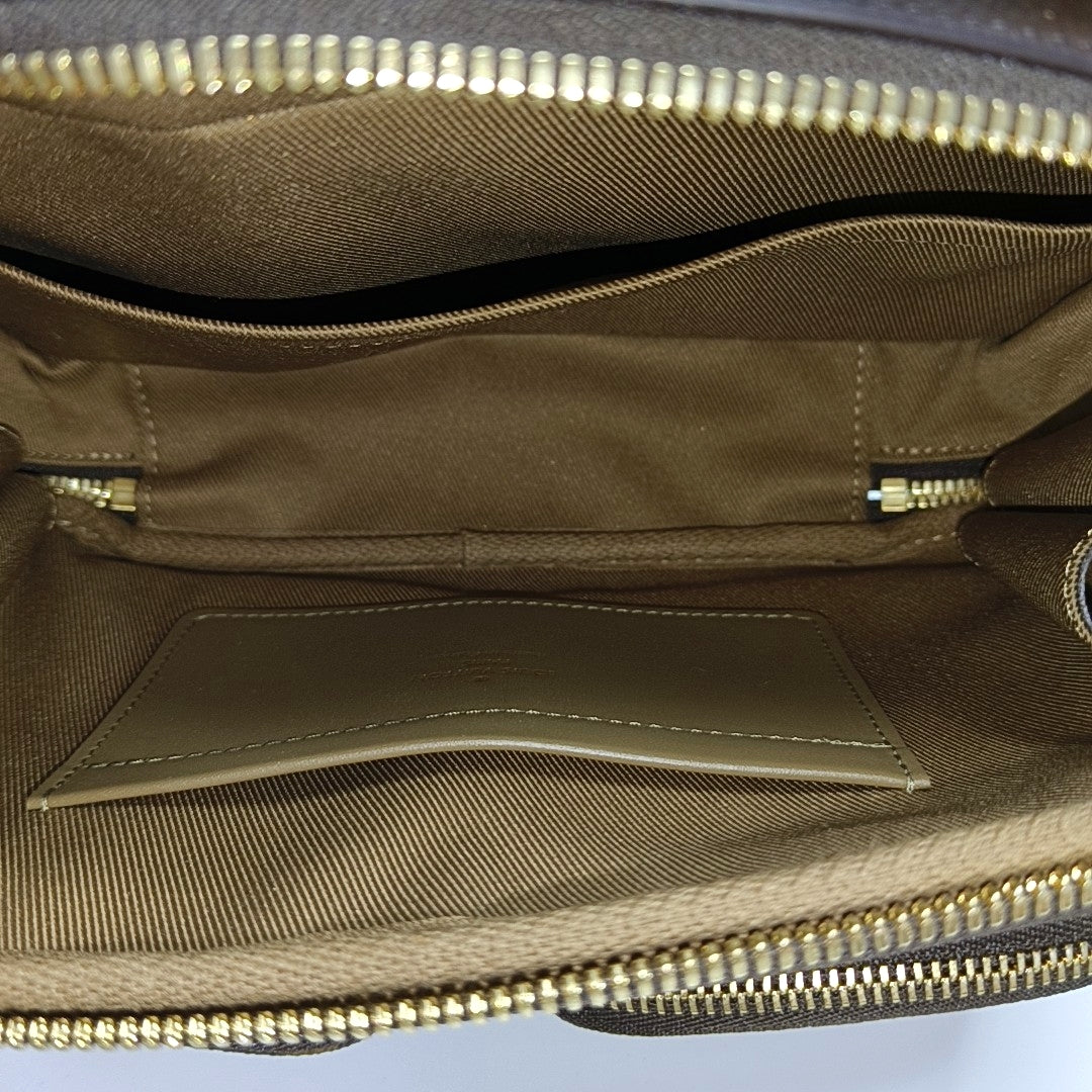 UTILITY Monogram Coated Canvas Brown