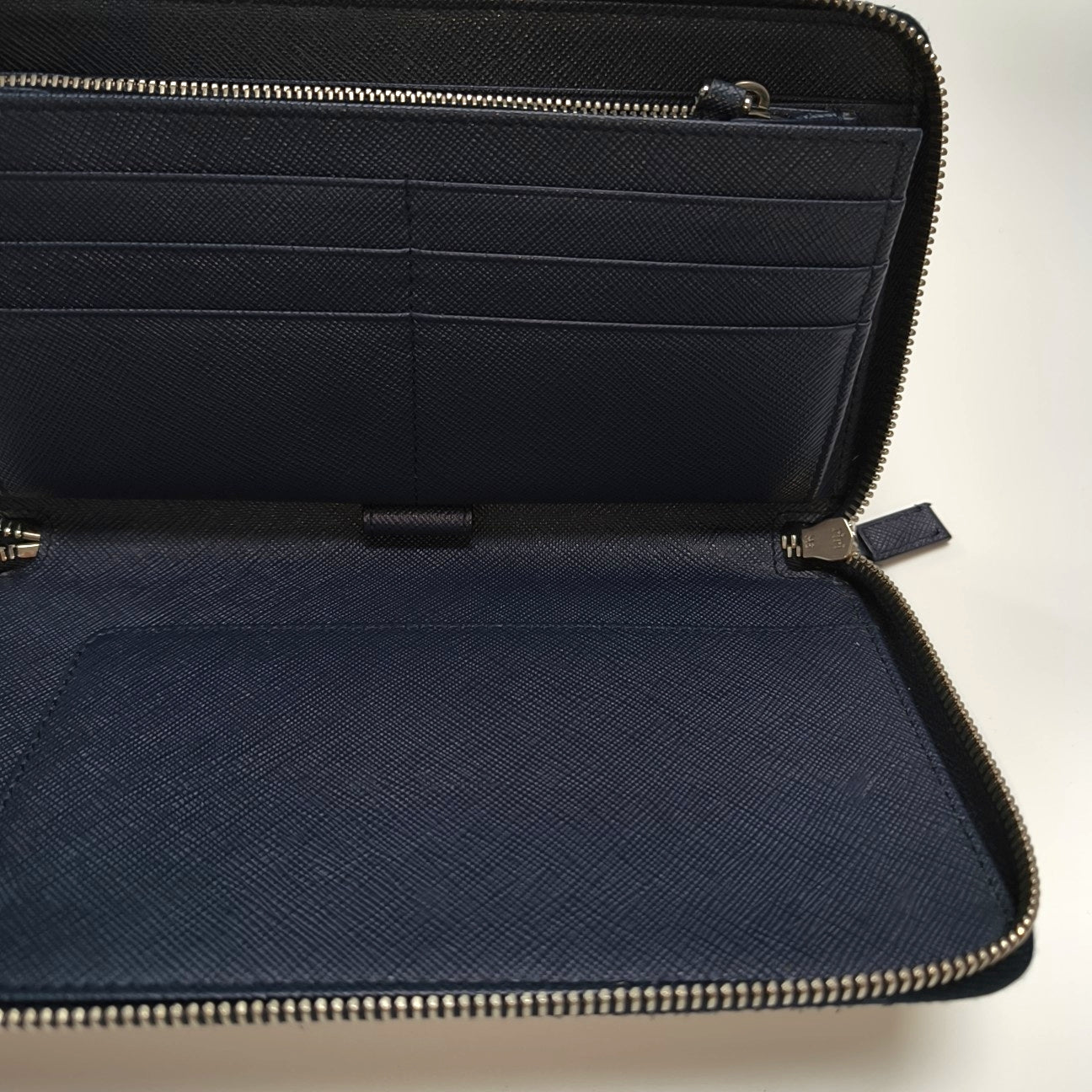 Saffiano Calfskin Wallet Blue