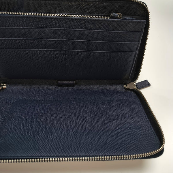 Saffiano Calfskin Wallet Blue