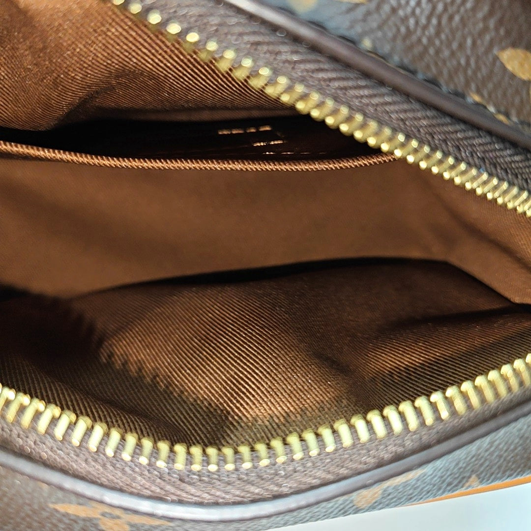 SOFT TRUNK Mini Monogram Coated Canvas Brown