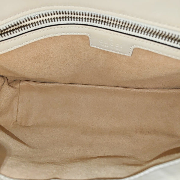 GG Marmont Medium Quilted Calfskin White