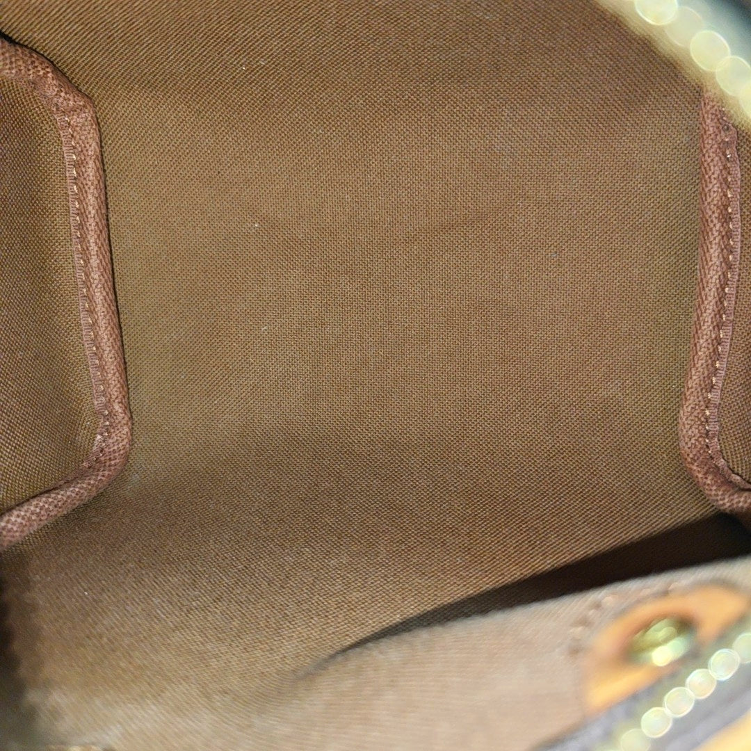 SPEEDY Nano Monogram Coated Canvas Brown
