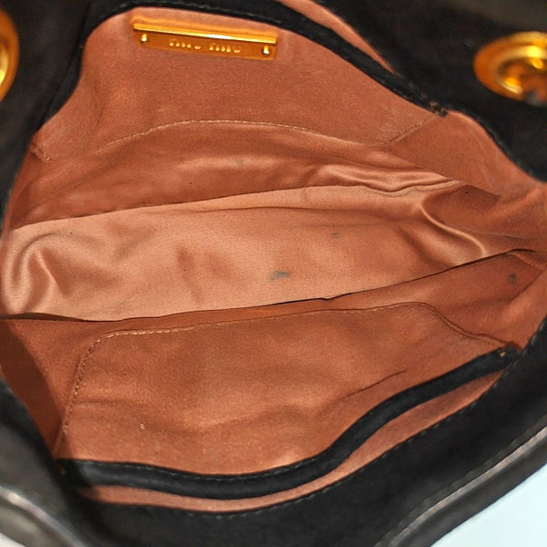 Suede Shoulder Bag Black