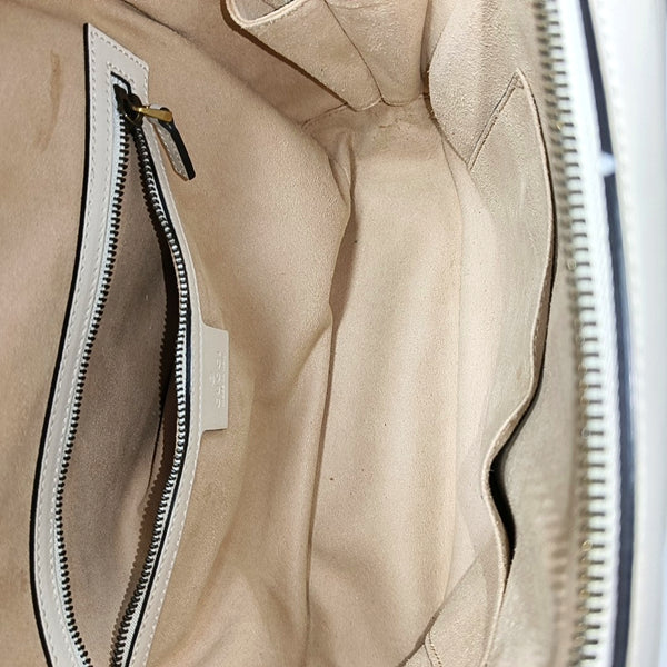 GG Marmont Medium Quilted Calfskin White