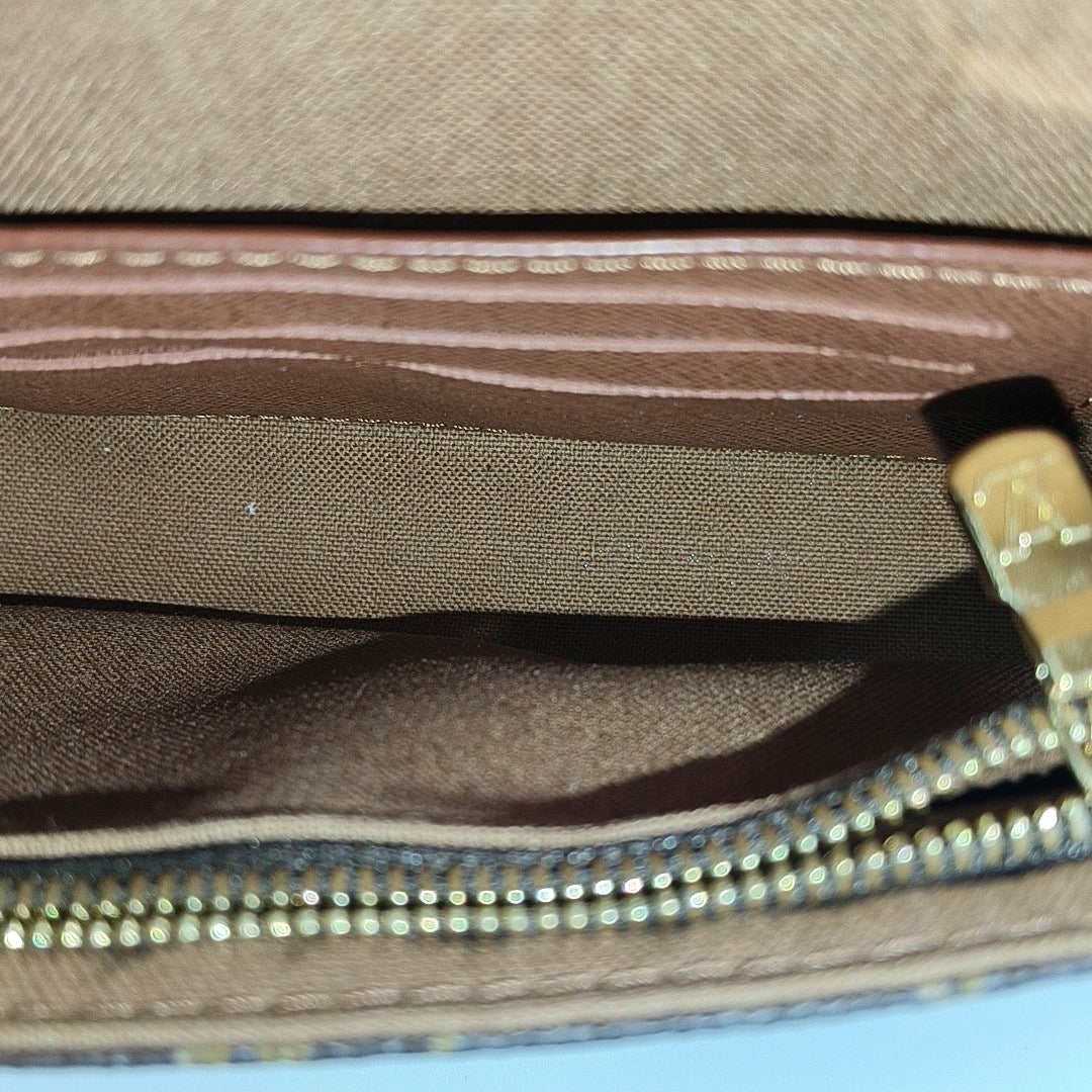 IVY Monogram Coated Canvas Brown